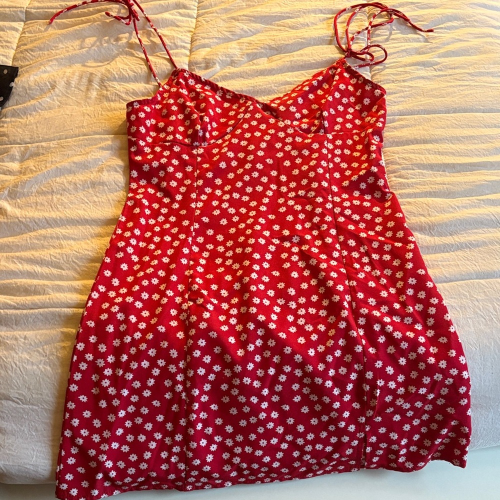 Zaful Red Floral Mini Dress